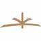Ekena Millwork Davenport Timber Gable Bracket, Western Red Cedar, 108"W x 27"H x 1 1/2"D x 3 1/2"F, 6/12 Pitch GBW108X27X0204DAV00SWR - alternate 4